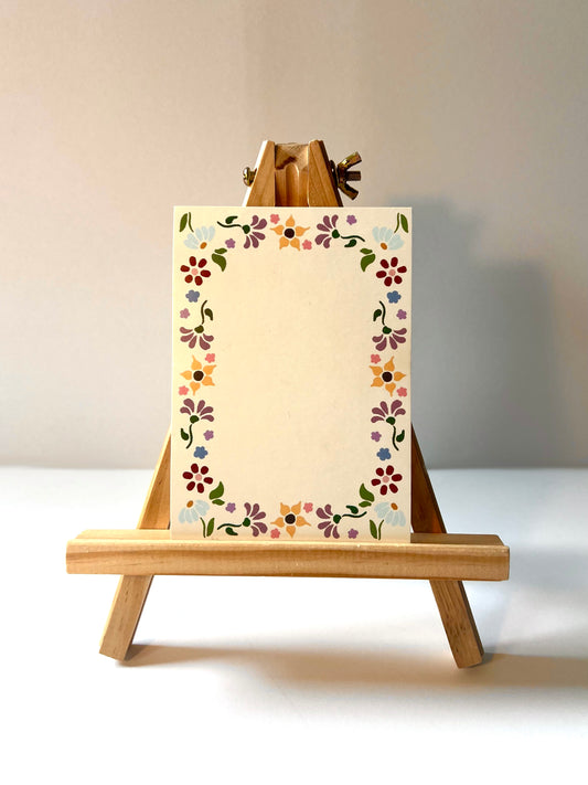 Postkarte "Blumen gerahmt"