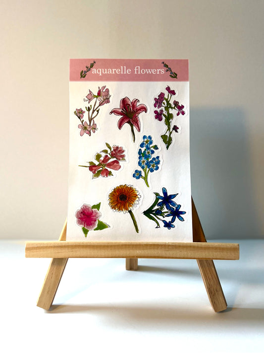 Sticker "aquarelle flowers"
